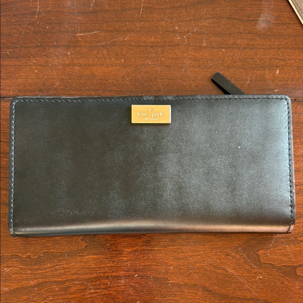 Kate Spade Black Leather Clutch